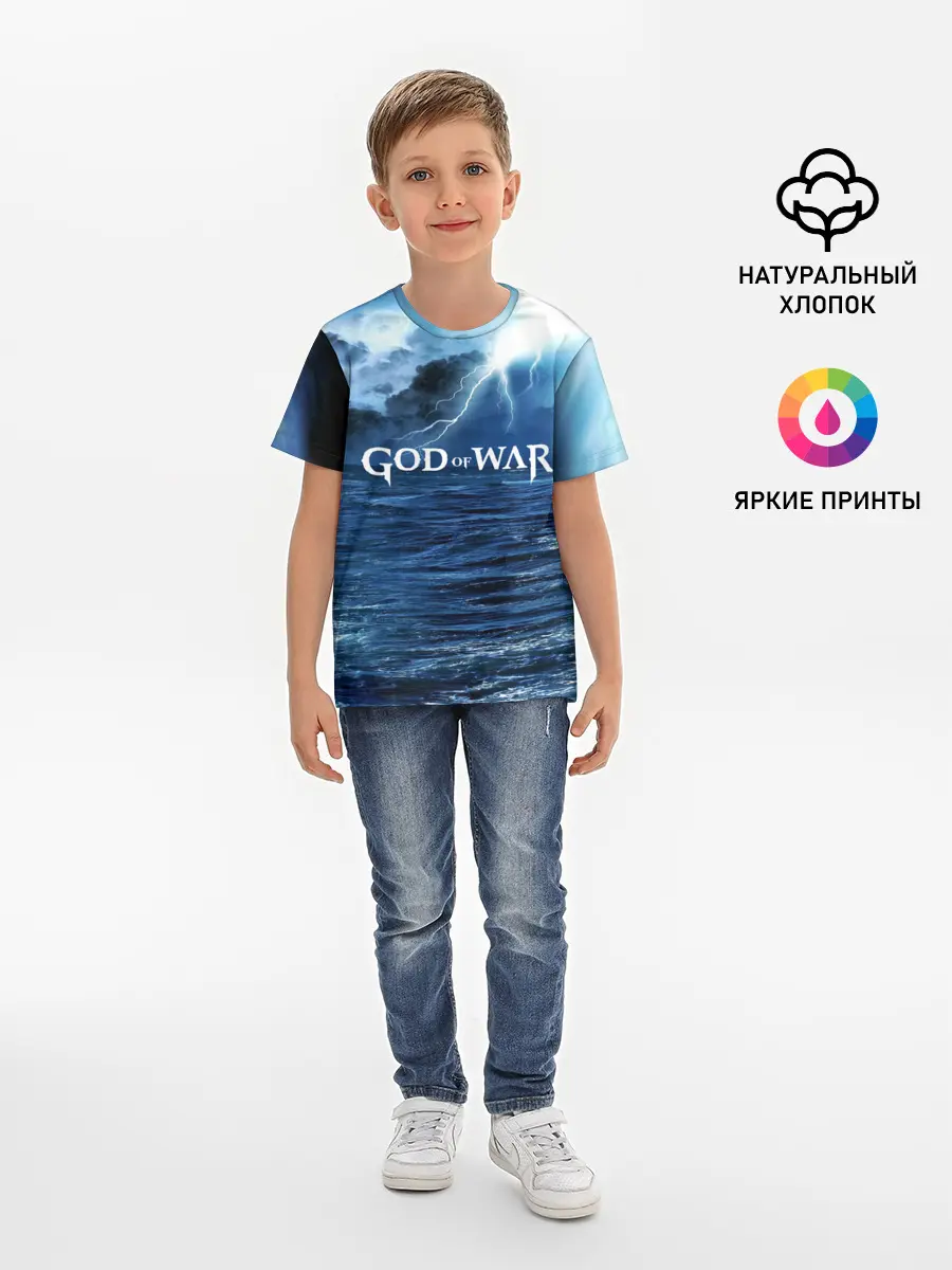 Детская базовая футболка / God of WAR