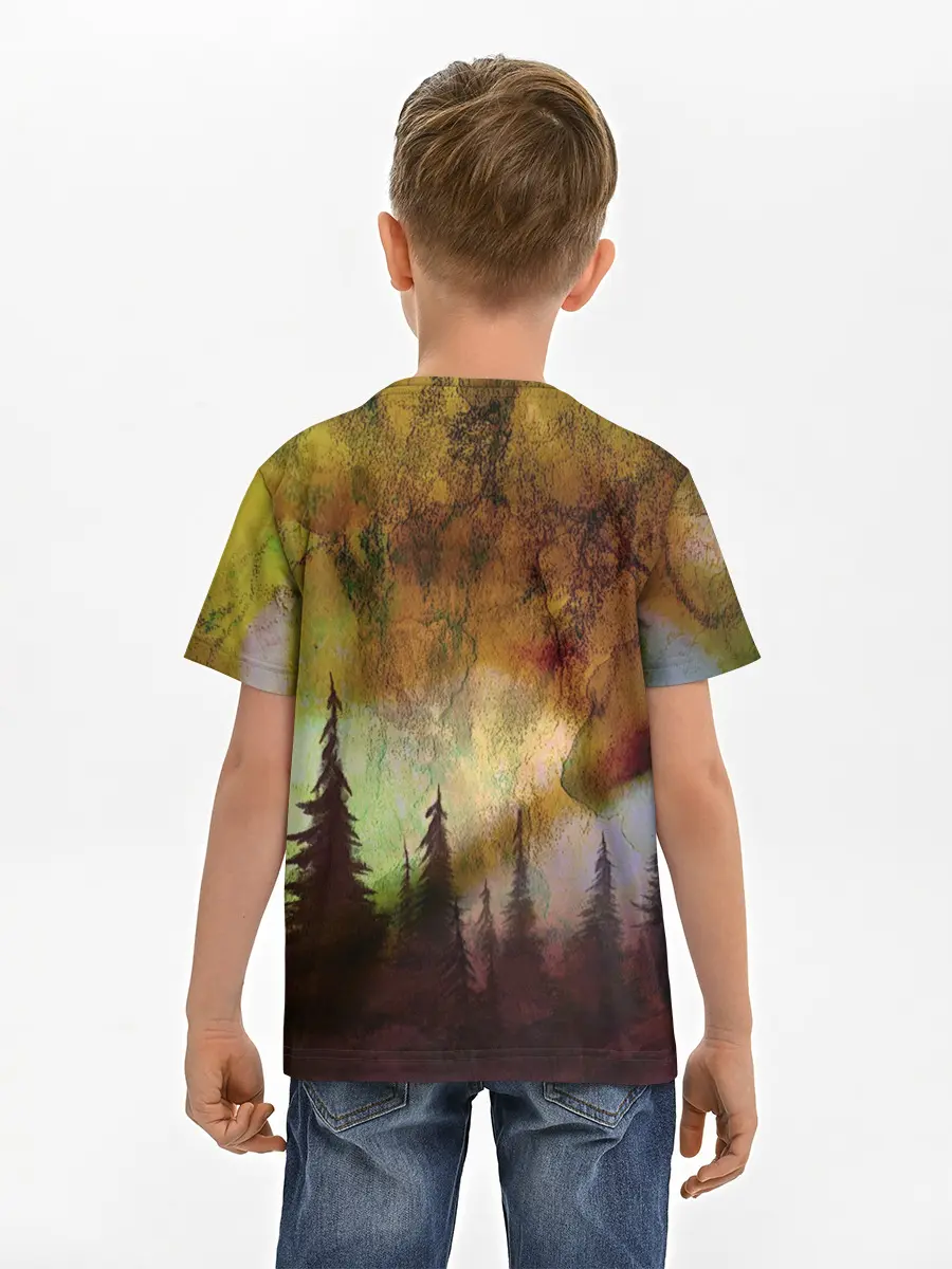 Детская базовая футболка / СТРАШНЫЙ ЛЕС