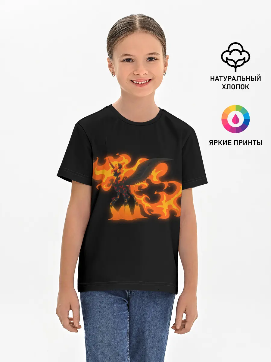 Детская базовая футболка / Лавовая принцесса Дейбрейкер