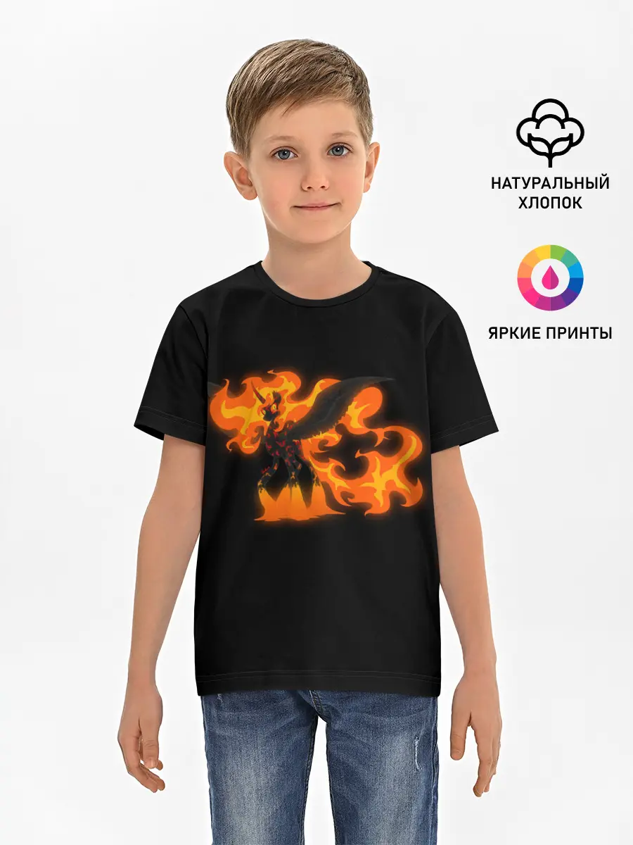 Детская базовая футболка / Лавовая принцесса Дейбрейкер