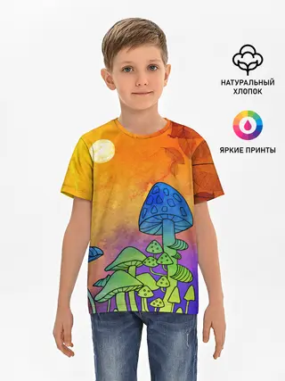Детская базовая футболка / Заколдованный лес