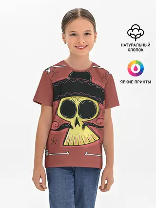 Детская базовая футболка / Dia de los Muertos