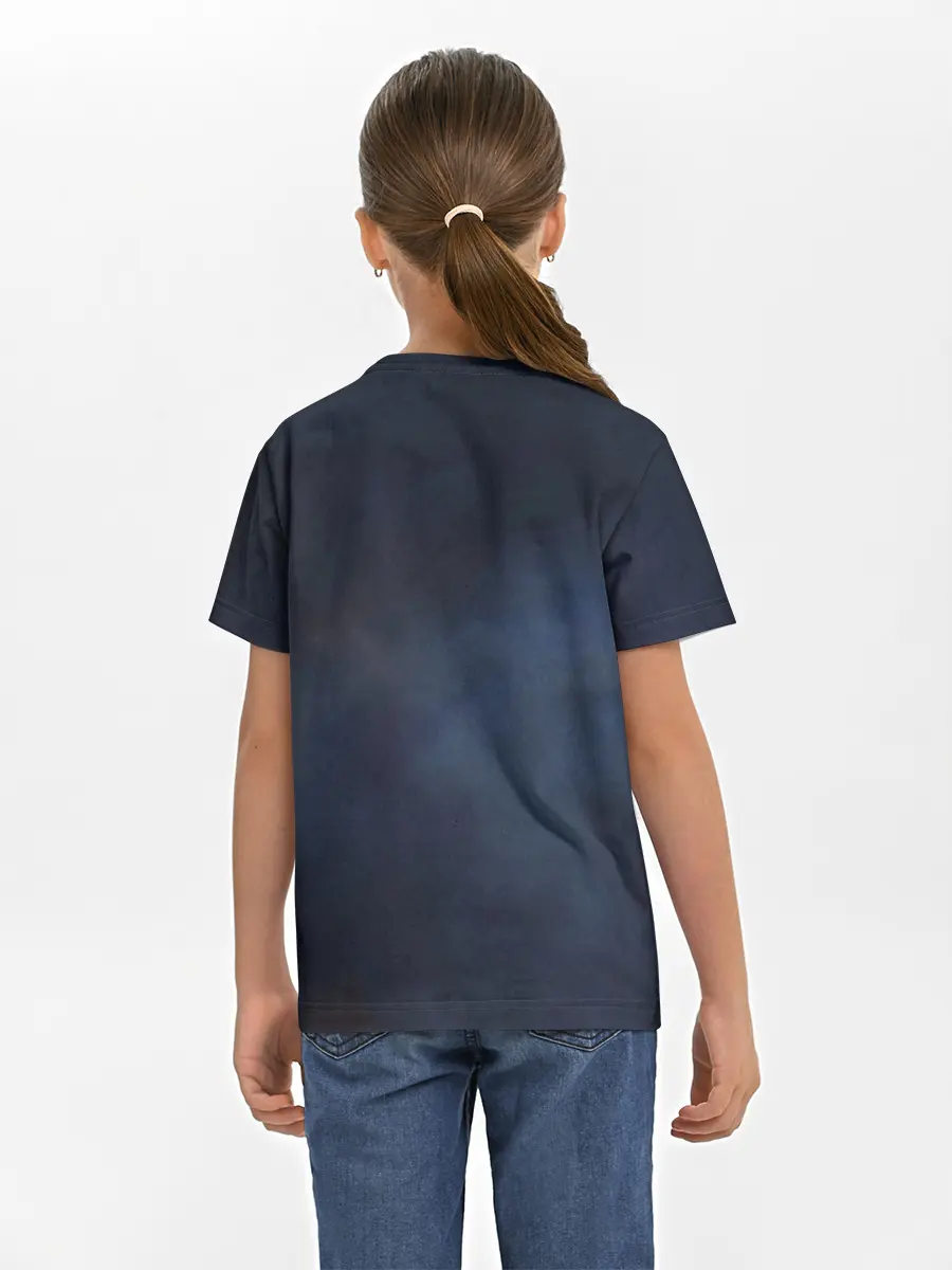 Детская базовая футболка / Хаул и Кальцифер