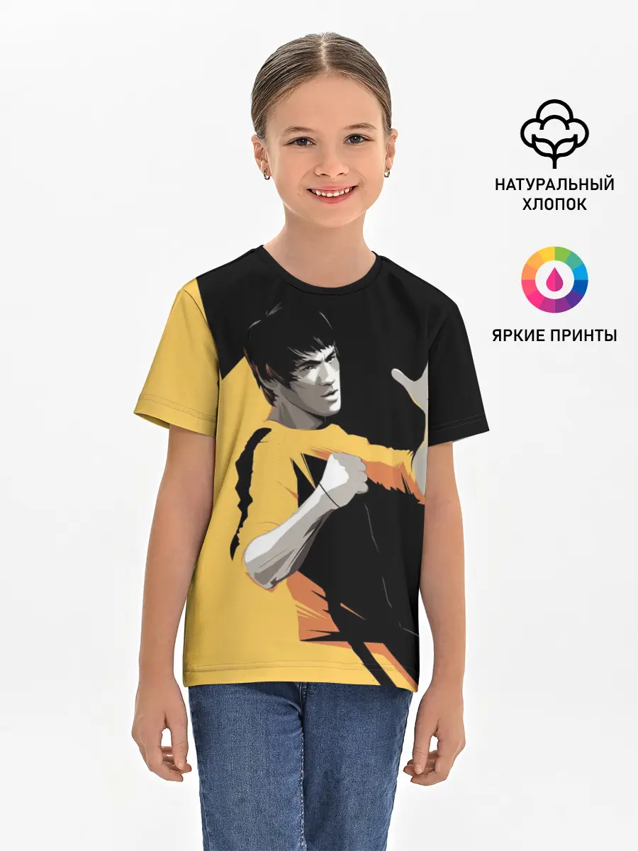 Детская базовая футболка / Bruce Lee