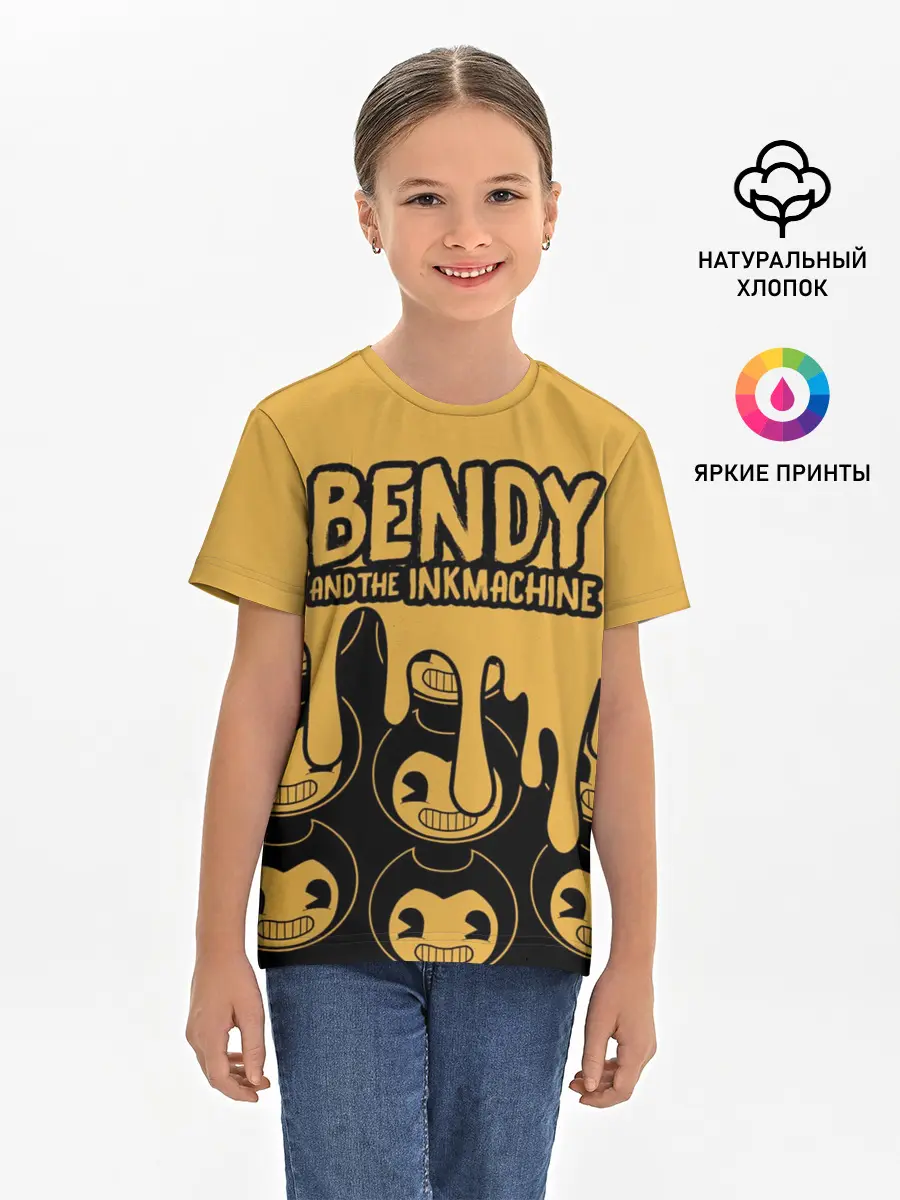 Детская базовая футболка / Bendy And The Ink Machine