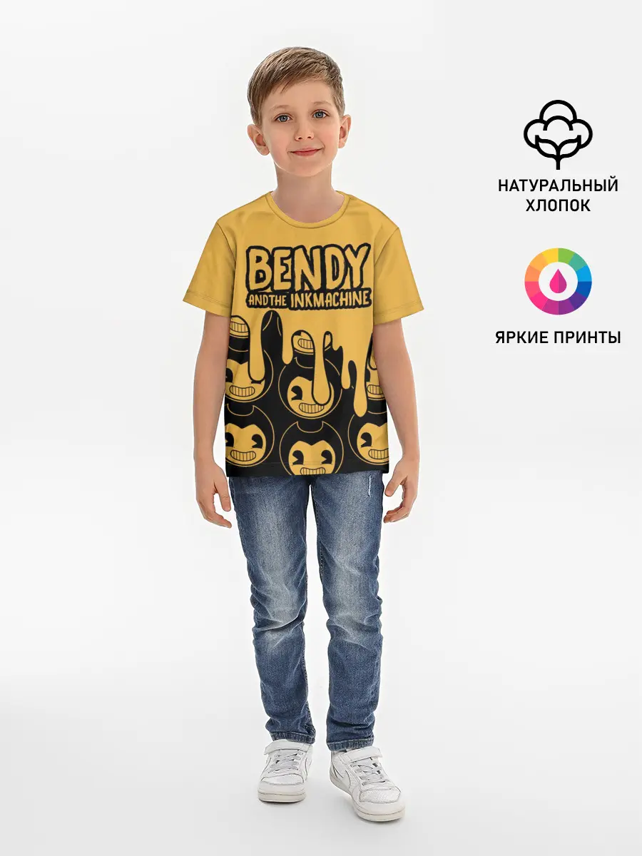 Детская базовая футболка / Bendy And The Ink Machine