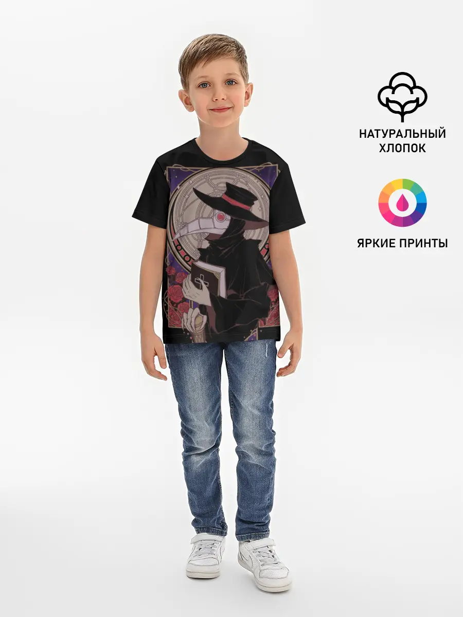 Детская базовая футболка / Чумной доктор 1