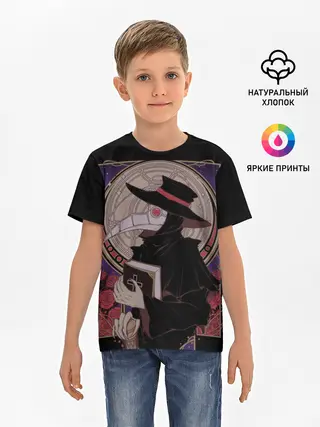 Детская базовая футболка / Чумной доктор 1