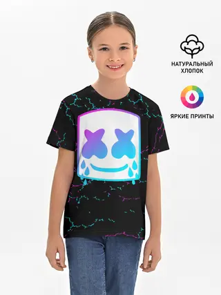 Детская базовая футболка / MARSHMELLO NEON | МАРШМЕЛЛО НЕОН.
