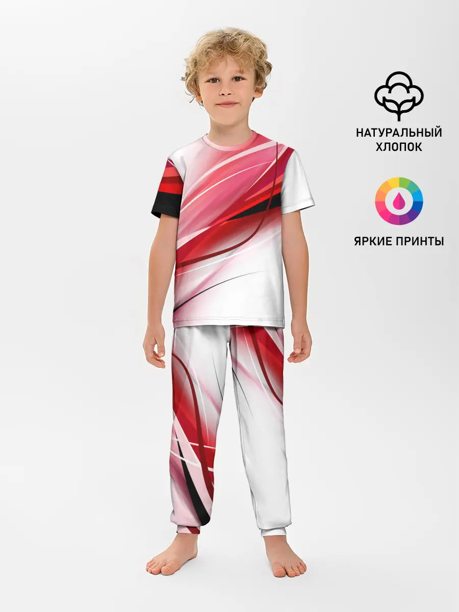 Детская пижама с брюками / Красная линия