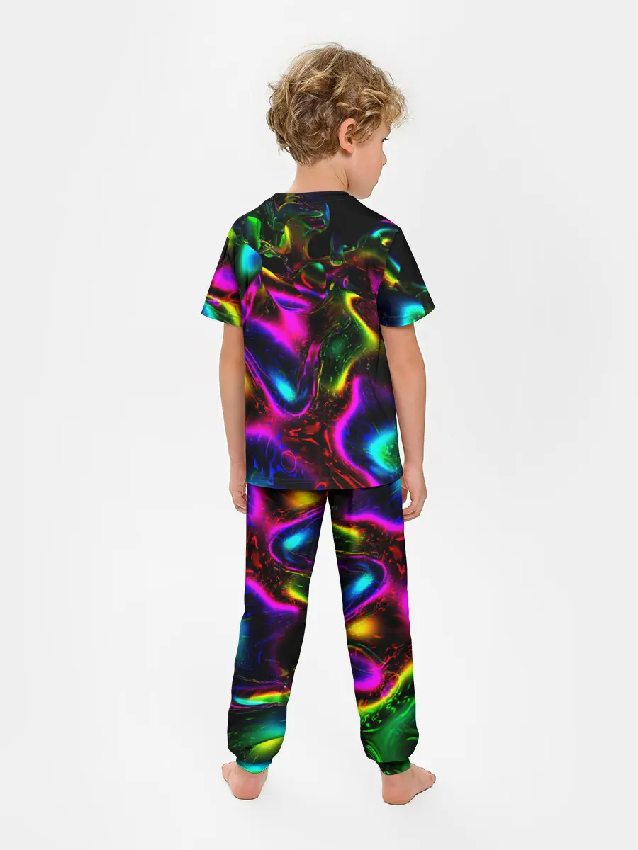Детская пижама с брюками / В НЕОНЕ