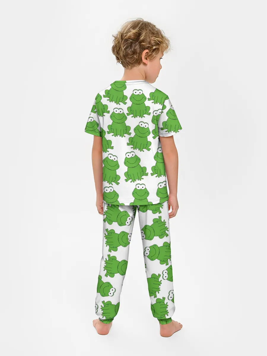 Детская пижама с брюками / Лягушки