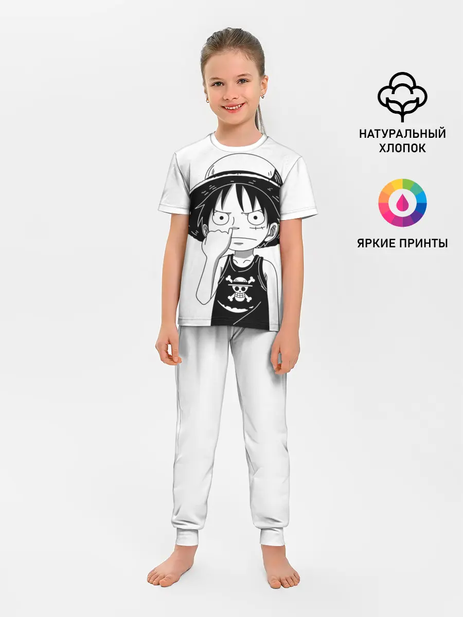 Детская пижама с брюками / палец в носу One Piece