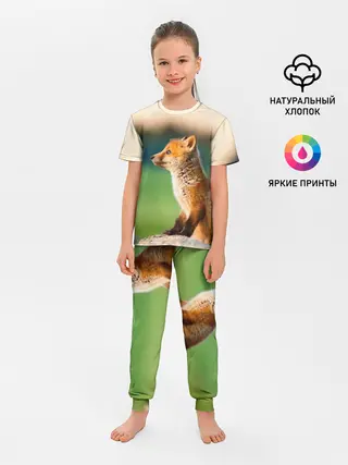 Детская пижама с брюками / Лиса