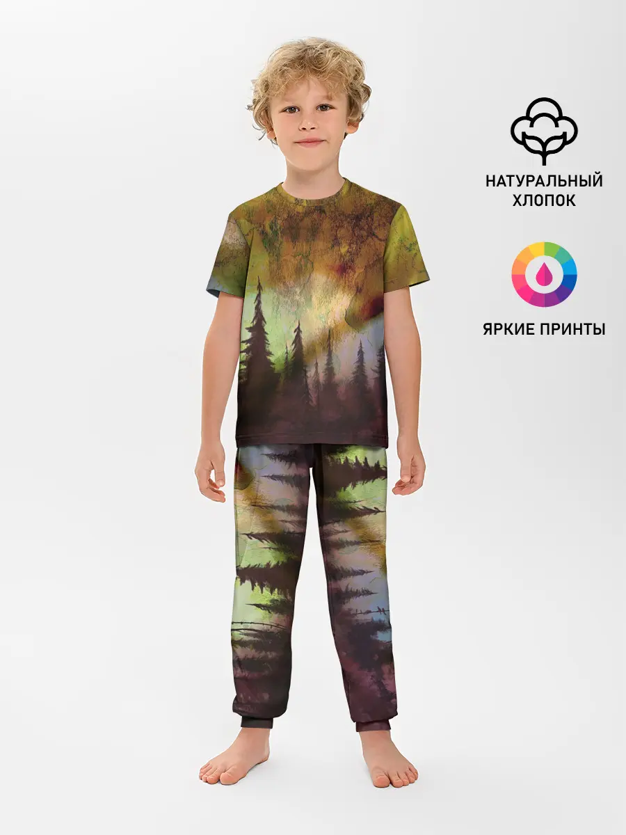 Детская пижама с брюками / СТРАШНЫЙ ЛЕС