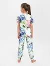 Детская пижама с брюками / Акварель, гортензии
