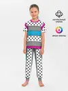 Детская пижама с брюками / Молодежный современный узор