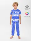 Детская пижама с брюками / AMONG US НОВОГОДНИЙ УЗОР