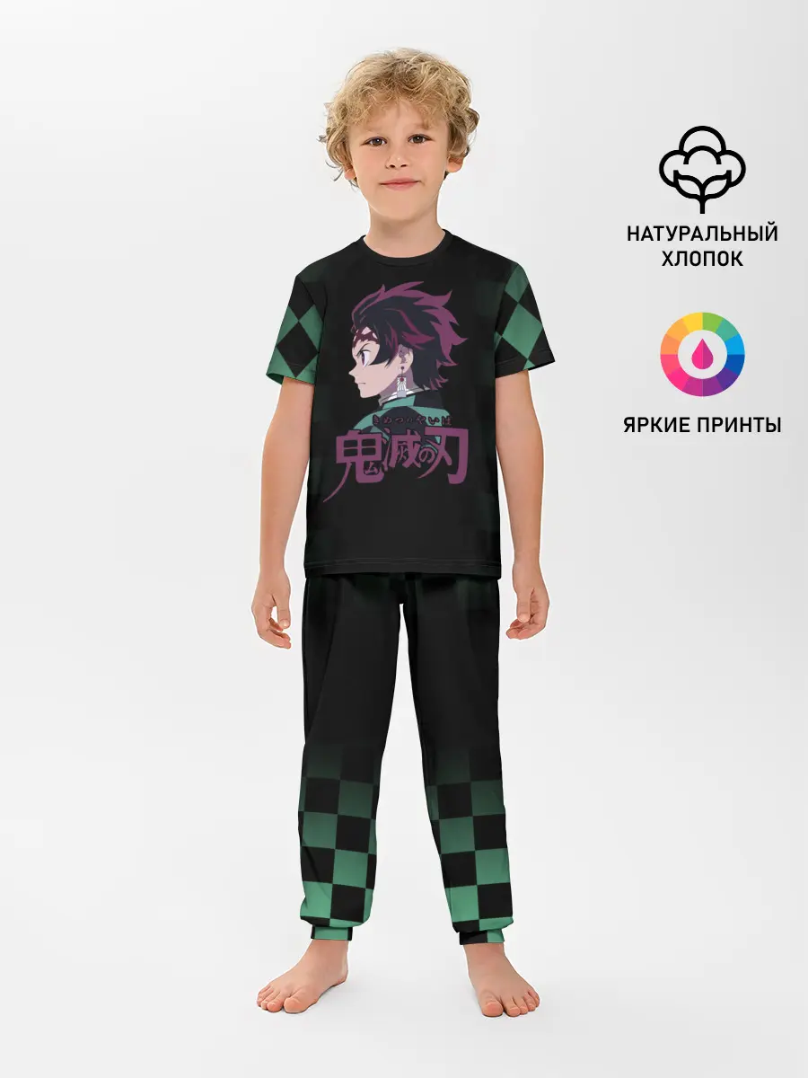 Детская пижама с брюками / Танджиро Камадо Kimetsu no Yaiba