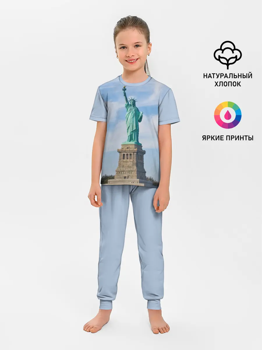 Детская пижама с брюками / Статуя свободы
