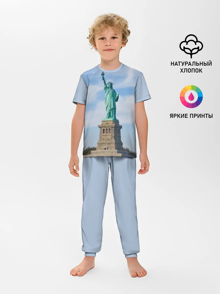 Детская пижама с брюками / Статуя свободы