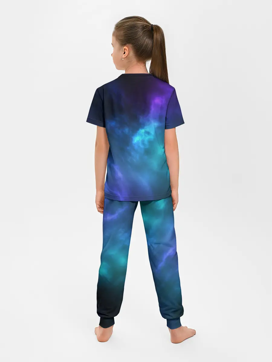 Детская пижама с брюками / Космос