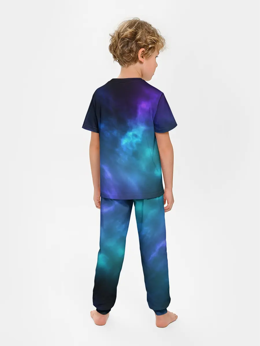 Детская пижама с брюками / Космос