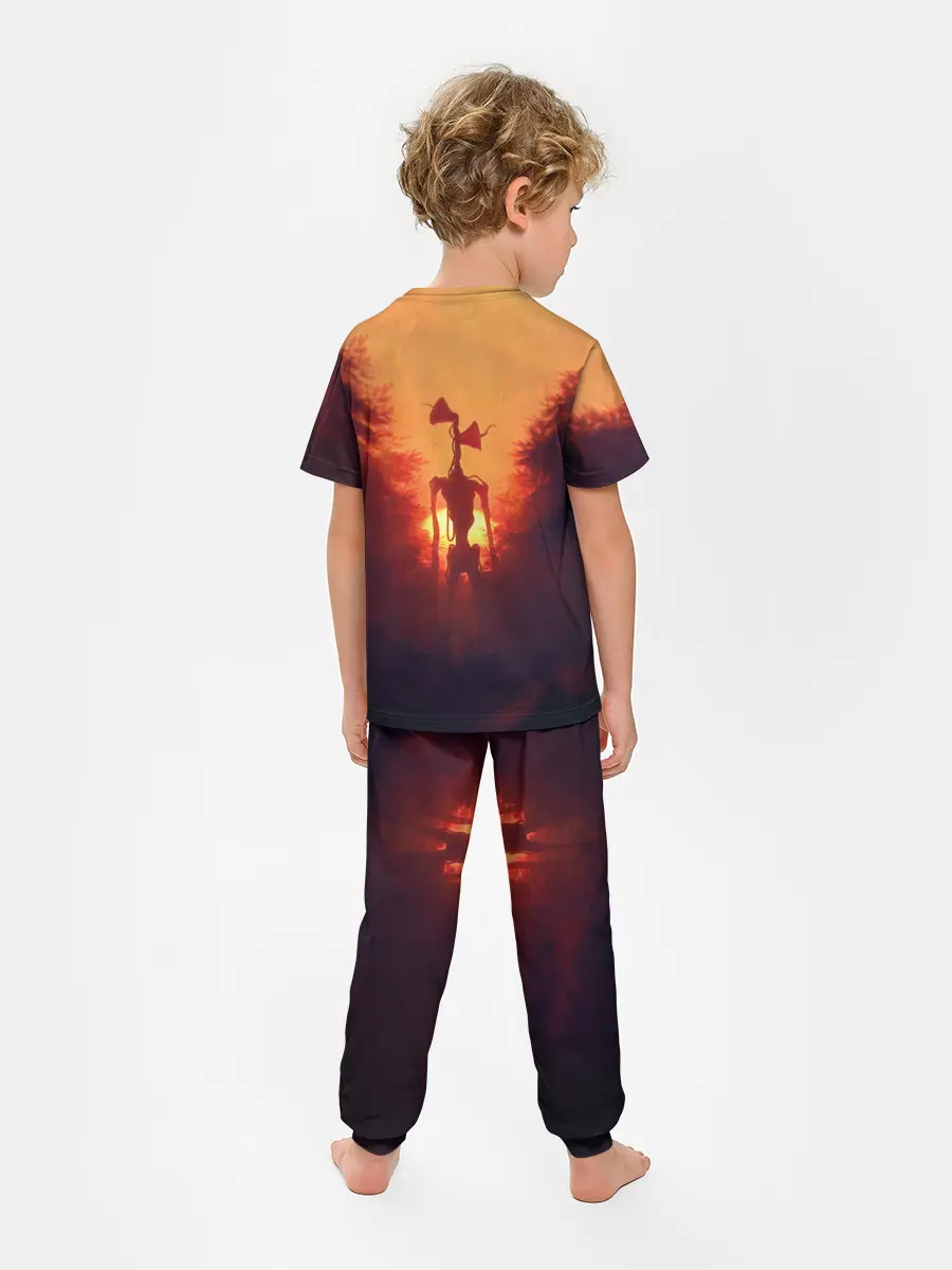 Детская пижама с брюками / СИРЕНОГОЛОВЫЙ ORANGE