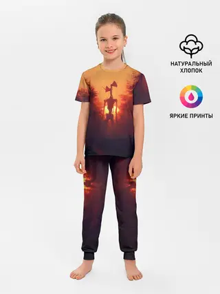 Детская пижама с брюками / СИРЕНОГОЛОВЫЙ ORANGE