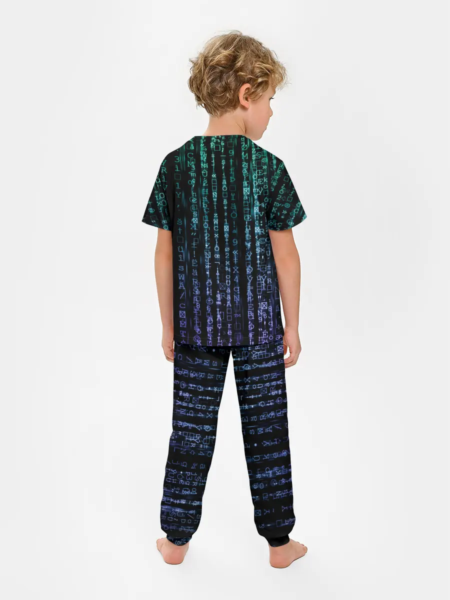 Детская пижама с брюками / Матрица 3D