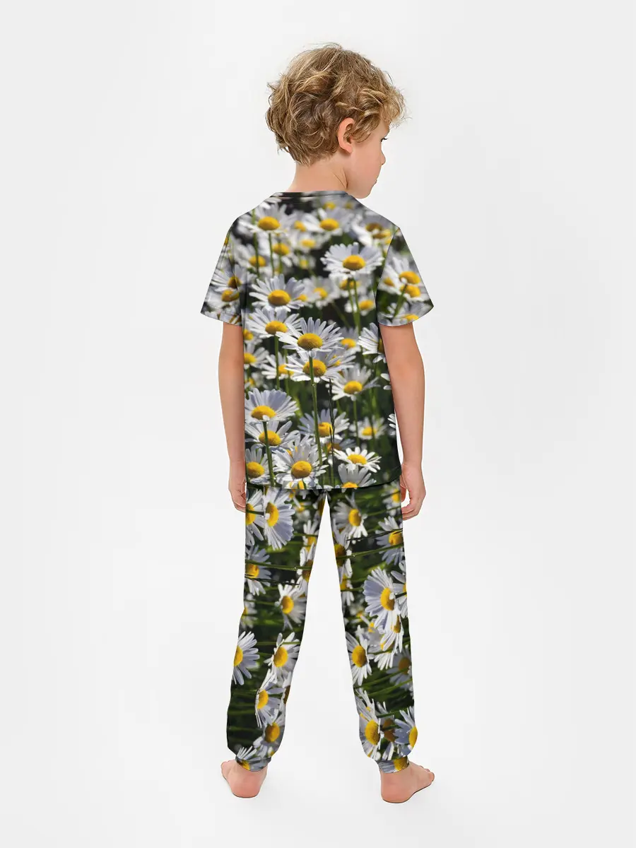 Детская пижама с брюками / Ромашки