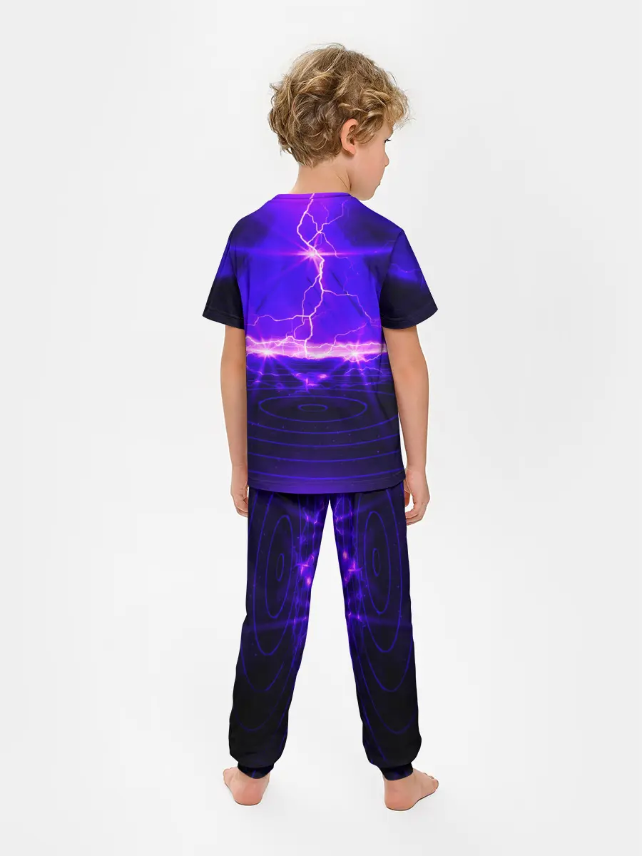Детская пижама с брюками / НЕОНОВЫЕ МОЛНИИ