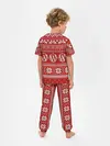 Детская пижама с брюками / Вязаный рисунок