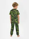 Детская пижама с брюками / Ярко зеленые славянские узоры