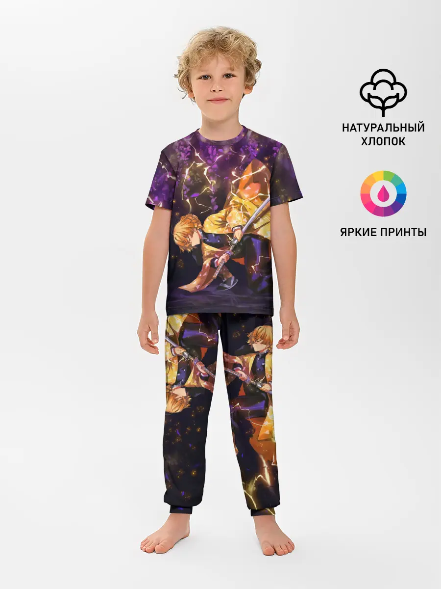 Детская пижама с брюками / Kimetsu no yaiba готовится