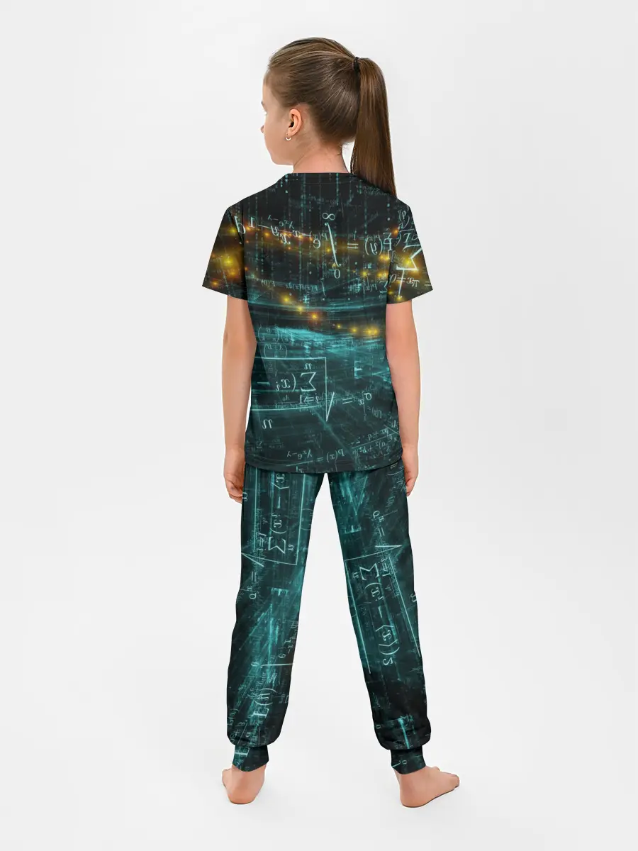 Детская пижама с брюками / Формулы в пространстве