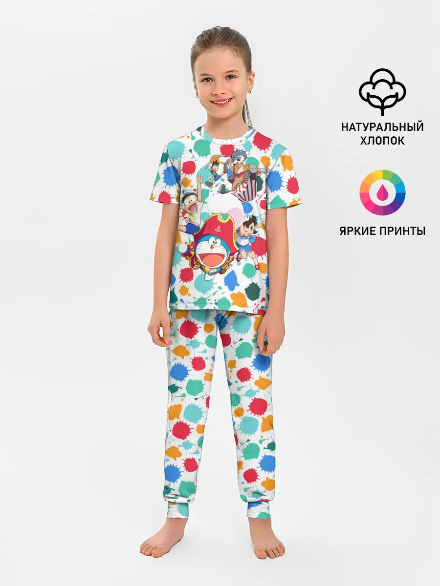 Детская пижама с брюками / Дораэмон и компания