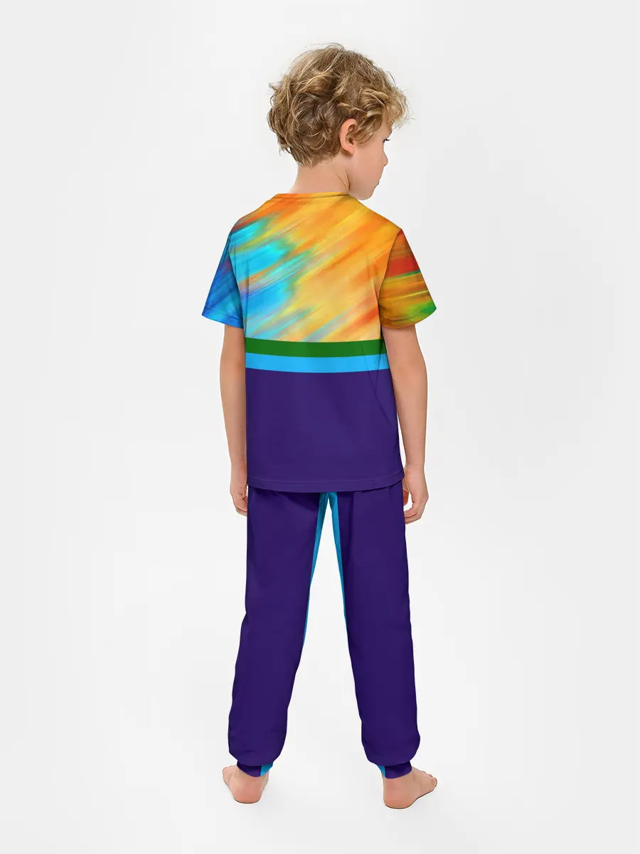 Детская пижама с брюками / Размытие