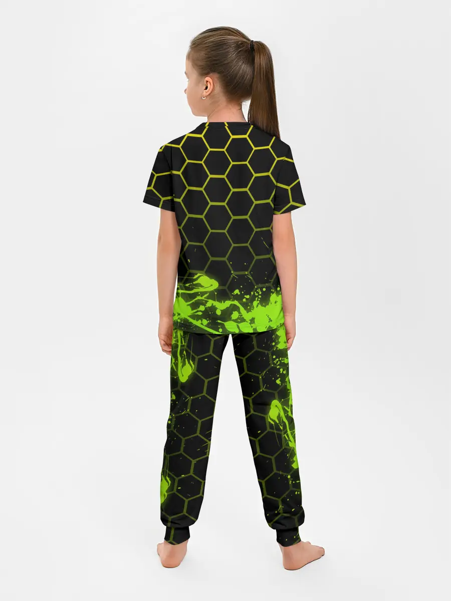 Детская пижама с брюками / Geometry Dash
