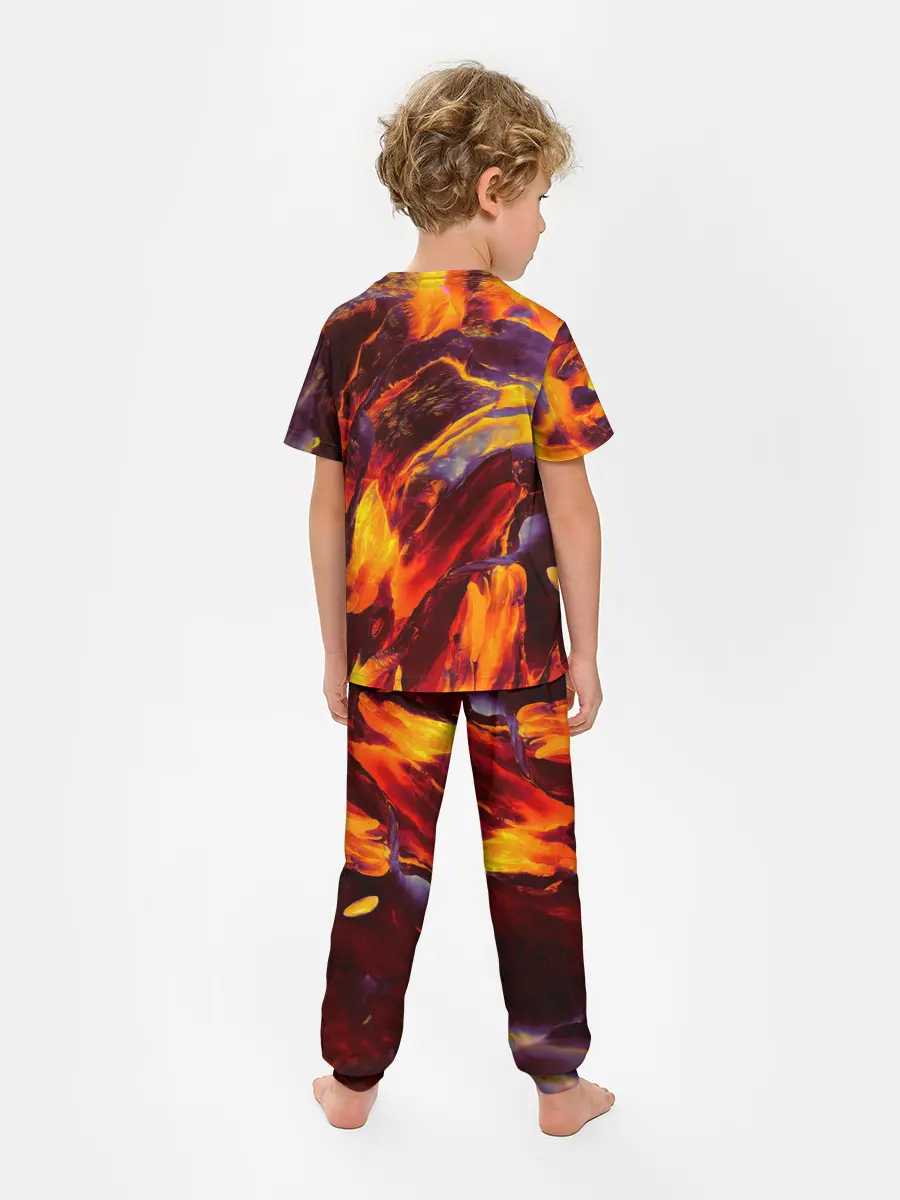 Детская пижама с брюками / ОГНЕННЫЙ ГРАНЖ | FIRE GRUNGE