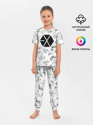 Детская пижама с брюками / EXO BAND АВТОГРАФЫ
