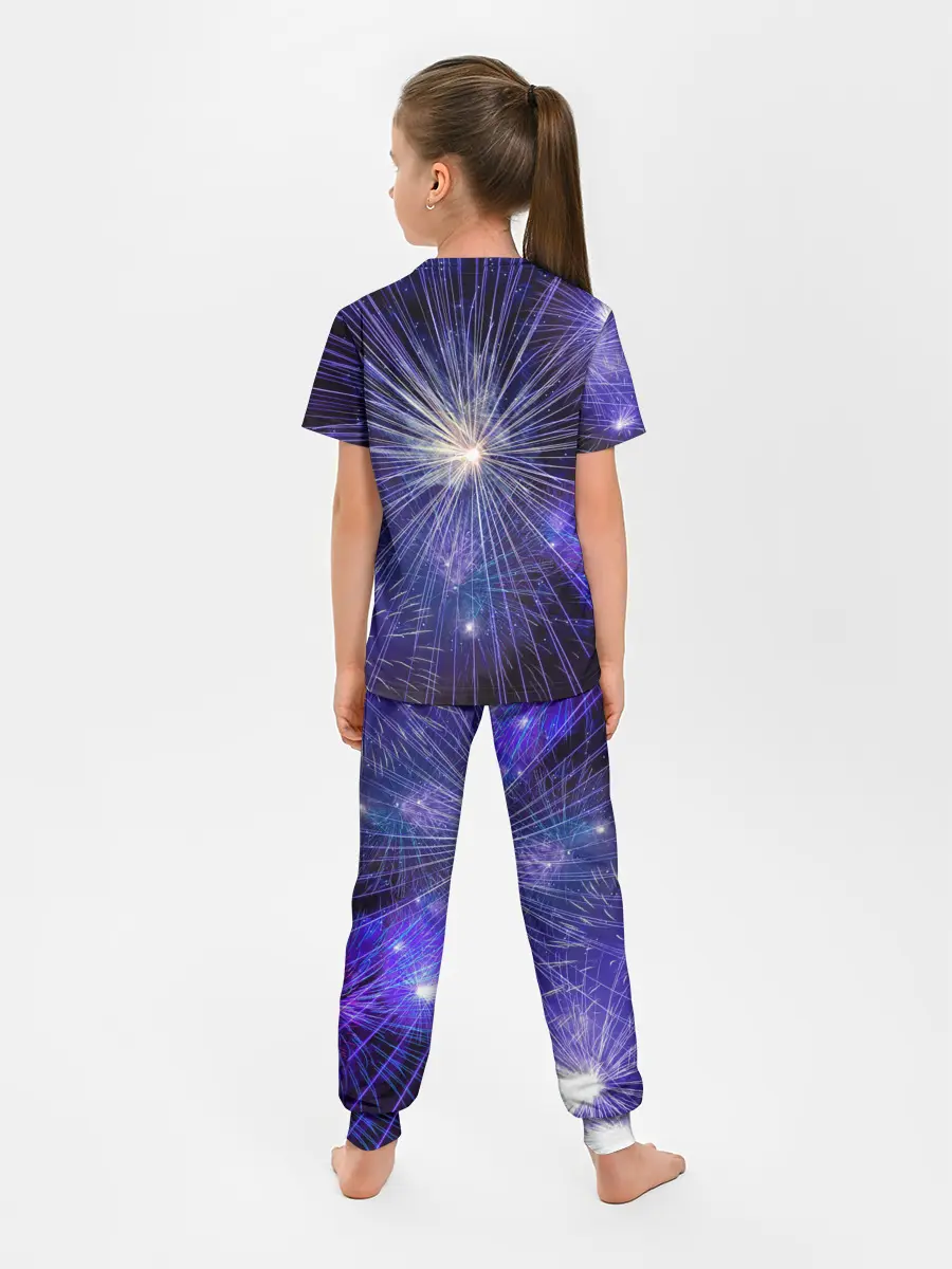 Детская пижама с брюками / Фейерверк