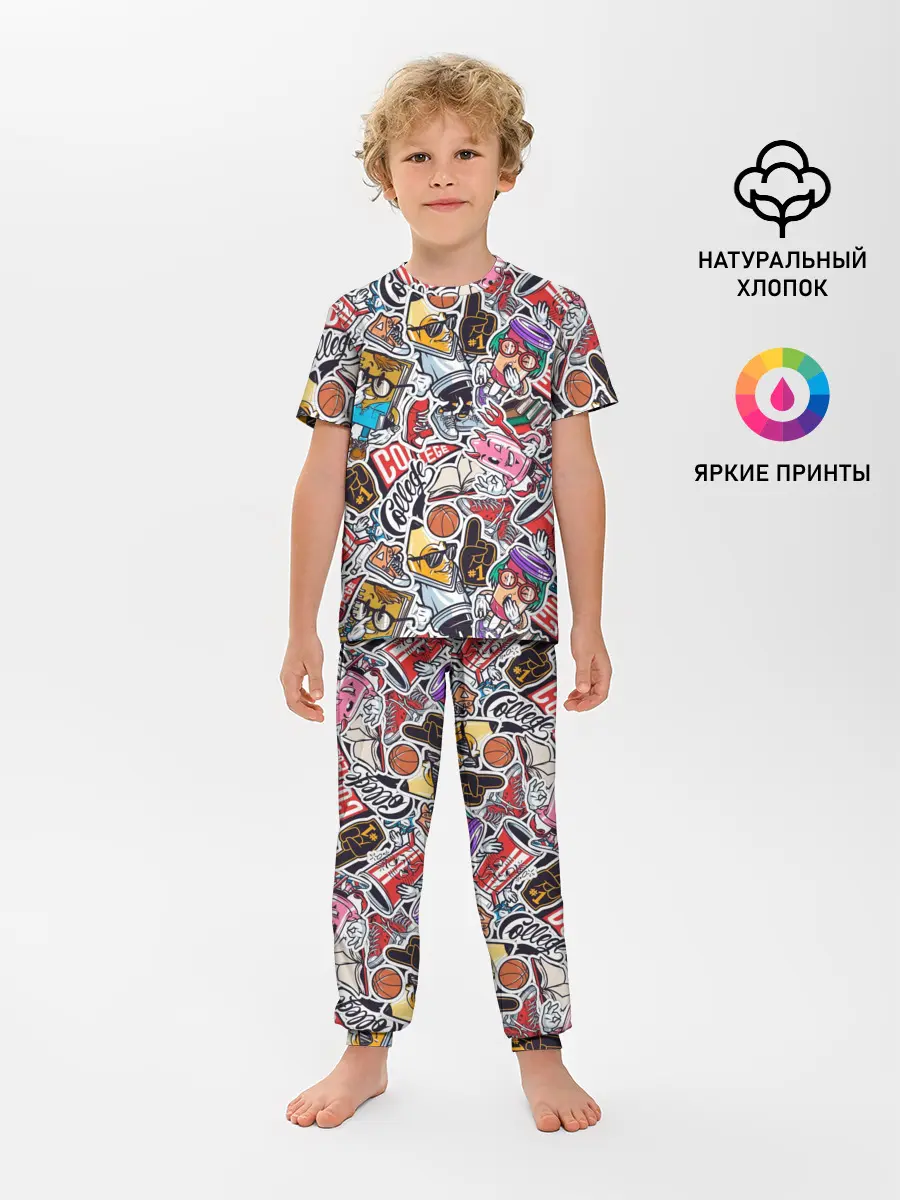 Детская пижама с брюками / MIX