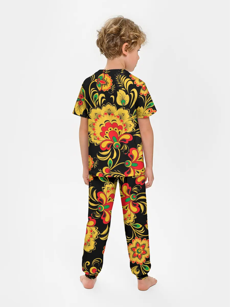 Детская пижама с брюками / Хохлома