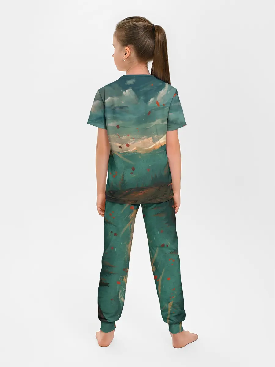 Детская пижама с брюками / Горы