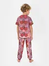 Детская пижама с брюками / Розовый принт с бабочками