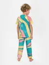 Детская пижама с брюками / осенний красочный развод