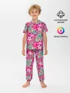 Детская пижама с брюками / Тропические цветы