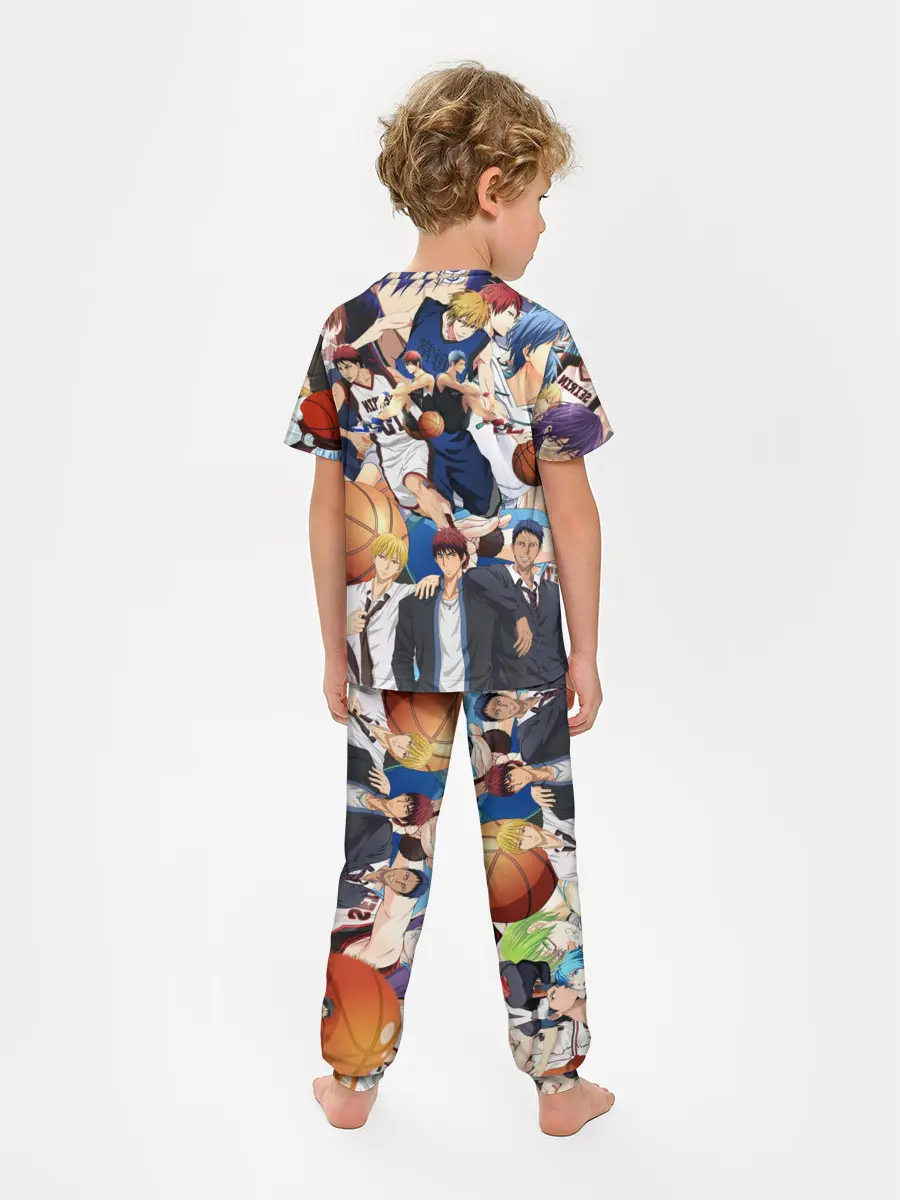 Детская пижама с брюками / Kuroko no Basket паттерн