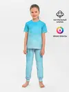 Детская пижама с брюками / Голубые облака